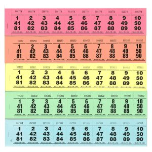 Meat Raffle Tickets - 120 Count - 40 X 3 - 5 Winners